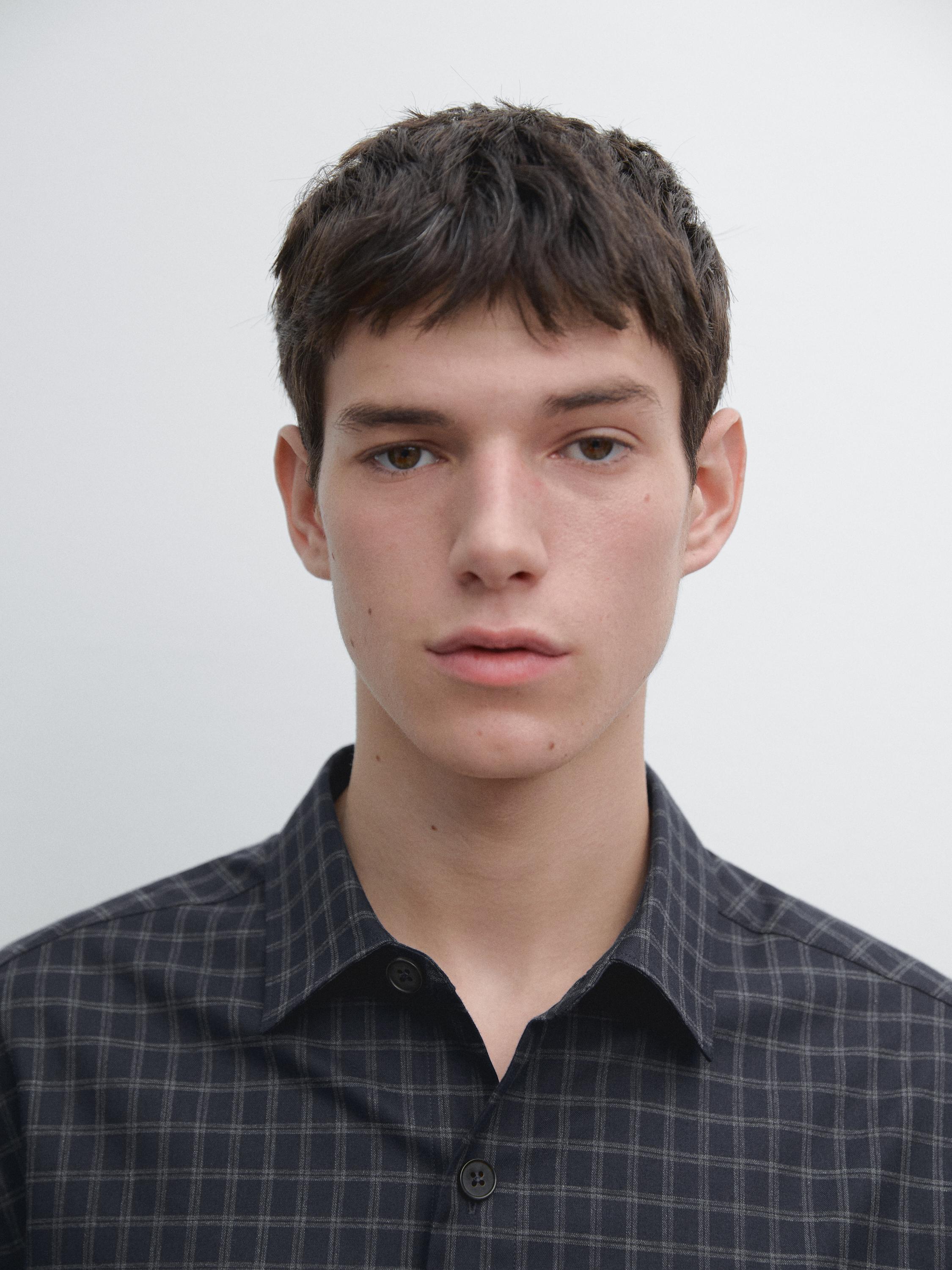 Chemise à carreaux relaxed fit